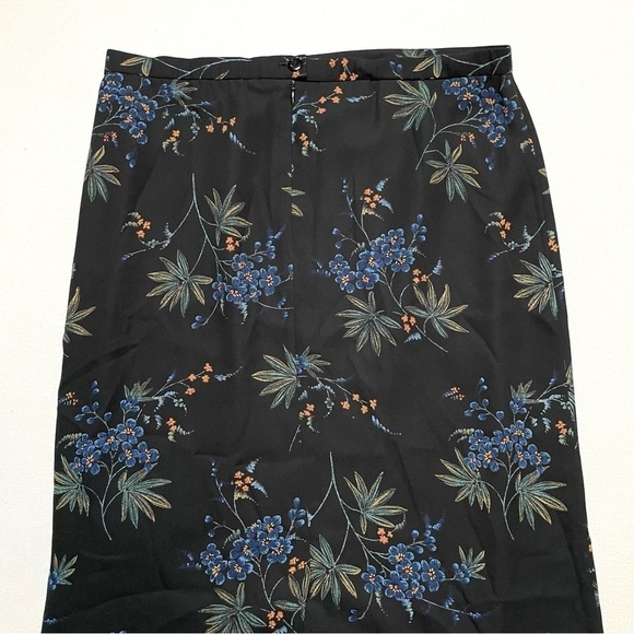 Pendleton dark floral maxi skirt sz 14 - Picture 5 of 12